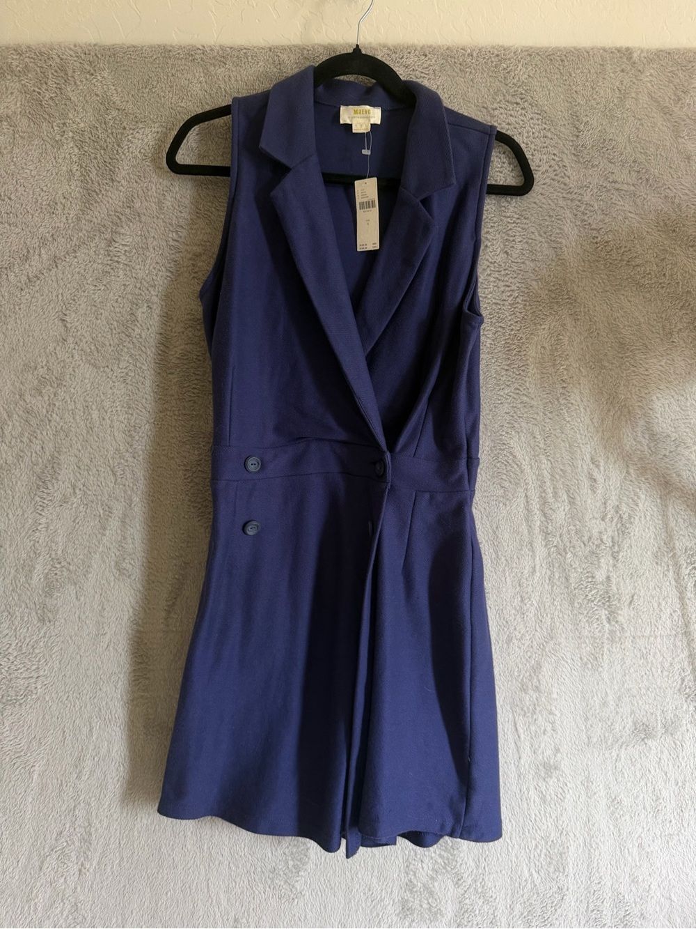 Maeve Anthropologie Sleeveless Navy Romper 4 NWT - Picture 2 of 4